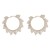 super claw chain occidental style circle woman multilayer triangle flower Round Earring bride