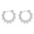 super claw chain occidental style circle woman multilayer triangle flower Round Earring bride