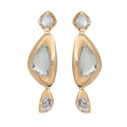  occidental style exaggerating earrings woman multilayer geometry Alloy Acryli..