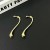  retro personality high drop earrings temperament wind ear stud