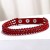 occidental style row leather long style fully-jewelled bracelet Korea velvet  diamond bracelet woman necklace