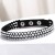 occidental style row leather long style fully-jewelled bracelet Korea velvet  diamond bracelet woman necklace