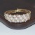  bride Pearl Rhinestone zircon twining opening bangle bracelet gold silver color diamond bracelet woman