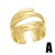  love Peach heart Double layer opening ring samll high twistedrim