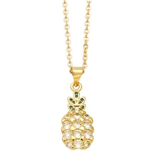 brief fashion fruits necklace woman samll cherry pendant clavicle chainnkb