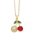 brief fashion fruits necklace woman samll cherry pendant clavicle chainnkb
