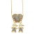 love Peach heart necklace woman occidental style brief boy girl pendant clavicle chainnkb