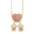 love Peach heart necklace woman occidental style brief boy girl pendant clavicle chainnkb