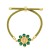 fashion flowers weave bracelet woman embed color zircon braceletbra