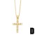  cross necklace woman samll personality embed zircon angel pendant clavicle chainnkb