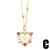 occidental style brief fashion Pearl love necklace woman samll flowers embed zircon clavicle chainnkb