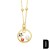 occidental style brief fashion Pearl love necklace woman samll flowers embed zircon clavicle chainnkb