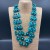  three layer beads necklace  Bohemian style sweater chain necklace