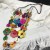  three layer beads necklace  Bohemian style sweater chain necklace
