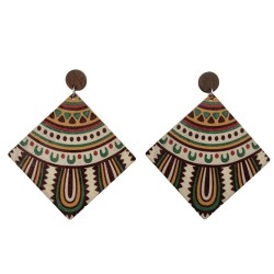  retro earringEarrings exaggerating big earrings medium wind rhombus Earringew..