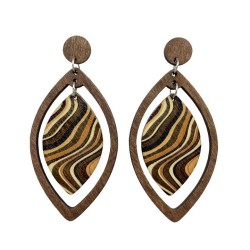  Bohemia medium wind long earrings big Earringearrings pattern leaves earring