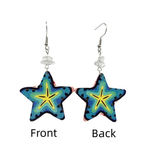  earringsEarrings Five-pointed star Japan and Korea wind personality earringewelry star