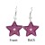  earringsEarrings Five-pointed star Japan and Korea wind personality earringewelry star