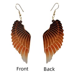  Japan and Korea earringsEarrings Earring medium wind retro wings gradual chan..