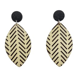  Japan and Korea black earringsEarrings medium wind retro leaves earring jewel..
