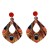  Bohemia retro ethnic style peacock feather long earrings Earringearrings occidental style