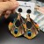  Bohemia retro ethnic style peacock feather long earrings Earringearrings occidental style
