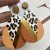 earrings occidental style exaggerating leopard earrings retro ear stud style