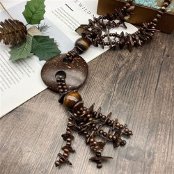 jewelry necklace color  retro long  wind necklace