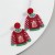 new christmas wind cartoon lovely wind christmas sweater Santa Claus deer day gift earrings Earring