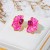 occidental style retro wind butterfly petal enamel earrings samll high Earring silver