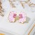 occidental style retro wind butterfly petal enamel earrings samll high Earring silver