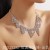 trend occidental style exaggerating multilayer diamond tassel fully-jewelled necklace cla