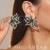 occidental style exaggerating series Rhinestone earrings fully-jewelled color crystal 