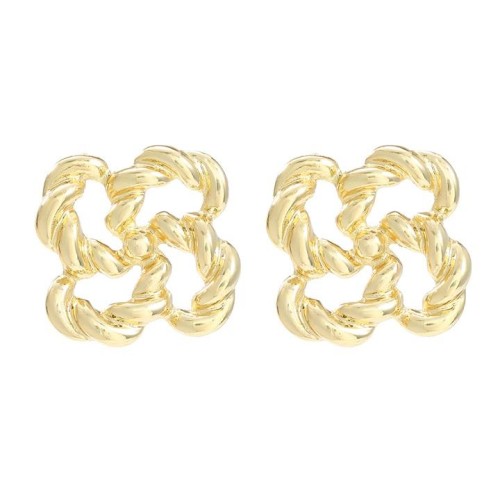  Alloy flowers earrings occidental style Earring woman fashion twisted flowers ear stud