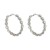 super claw chain occidental style circle banquet earrings woman multilayer Round flowers Round bride style