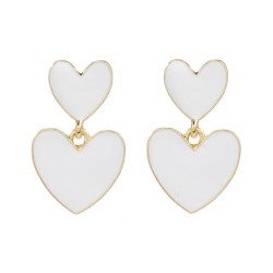 fashion Alloy enamel earrings multilayer heart-shaped Earring woman lovely Kor..