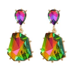 trend fully-jewelled earrings occidental style earring woman fashion