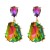 trend fully-jewelled earrings occidental style earring woman fashion