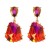 (color )trend fully-jewelled earrings occidental style earring woman fashion