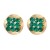 autumn occidental style earrings Alloy ear stud woman Round Metal fully-jewelled