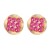 autumn occidental style earrings Alloy ear stud woman Round Metal fully-jewelled