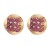 autumn occidental style earrings Alloy ear stud woman Round Metal fully-jewelled