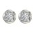 autumn occidental style earrings Alloy ear stud woman Round Metal fully-jewelled