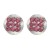 autumn occidental style earrings Alloy ear stud woman Round Metal fully-jewelled