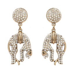 occidental style exaggerating earrings fully-jewelled Earring woman fashion an..