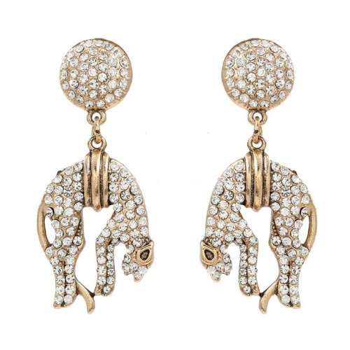 occidental style exaggerating earrings fully-jewelled Earring woman fashion animal