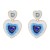 ins wind fashion multilayer heart-shaped color earrings occidental style Earring woman samll style