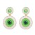 ins wind fashion multilayer Round color earrings occidental style Earring woman Bohemian style samll style