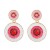 ins wind fashion multilayer Round color earrings occidental style Earring woman Bohemian style samll style