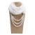 imitate Pearl belt necklace woman spring autumn ethnic style pendant travel